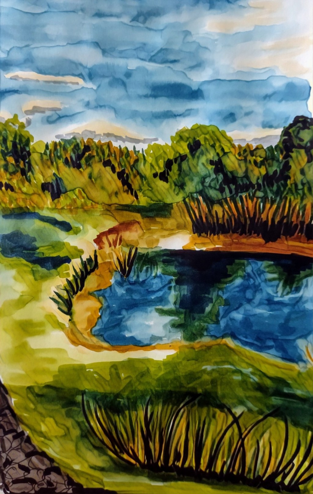 Pond in Claybury Park,&nbsp;London